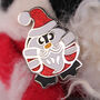 Santa Penguin Enamel Christmas Pin, thumbnail 7 of 11