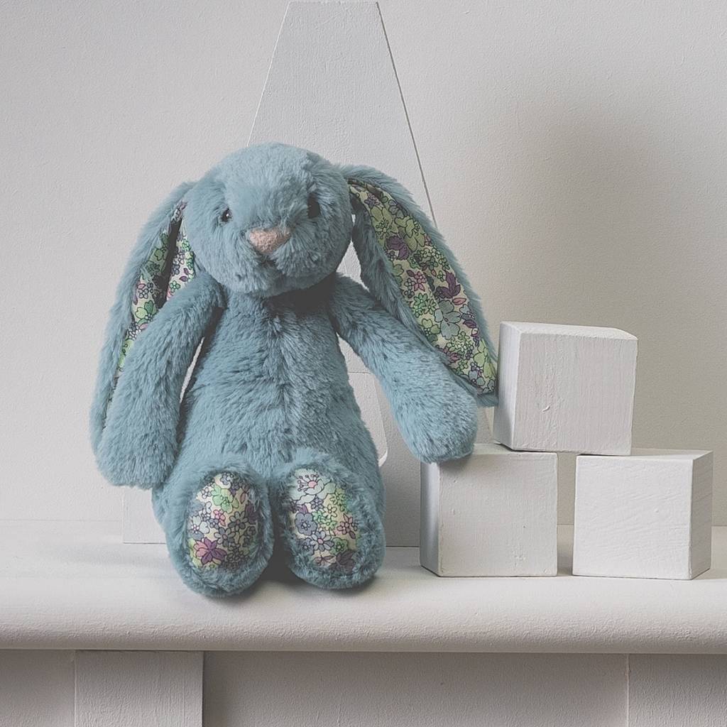 jellycat blossom aqua bunny