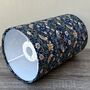 Indigo William Morris Mini Scale Strawberry Thief Patterned Lampshades, thumbnail 4 of 9