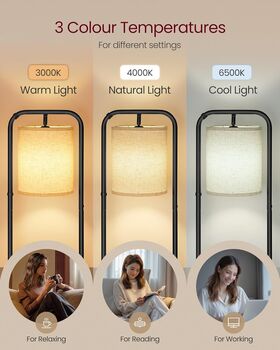 Floor Lamp Shelf Lamp With LED Light, 3 of 7