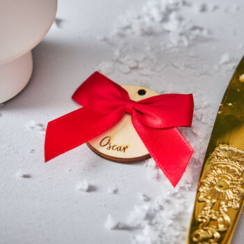 Personalised Mini Bow Place Setting, 9 of 9