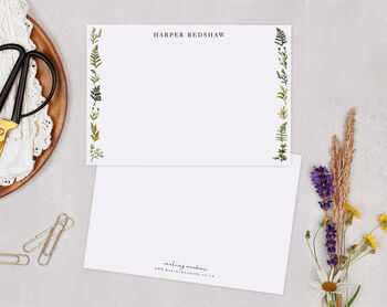 Botanical Personalised Note Cards A6 Notecard Set, 2 of 6