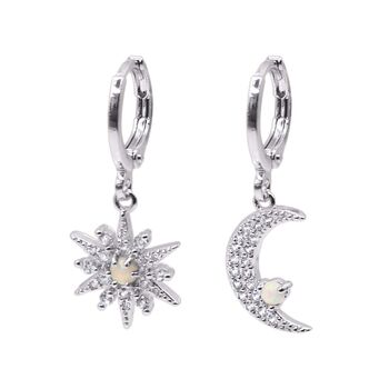 Esmae Moon And Star Wedding Earrings, 5 of 8