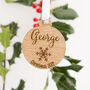 Personalised Christmas Name Bauble Decoration, thumbnail 1 of 6