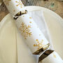 White With Gold Snowflake Christmas Crackers X6, thumbnail 4 of 8