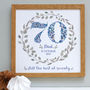 Personalised 70th, 80th, 90th Birthday Framed Print, thumbnail 9 of 12