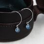 Sterling Silver Genuine Labradorite Dangle Earrings, thumbnail 1 of 12