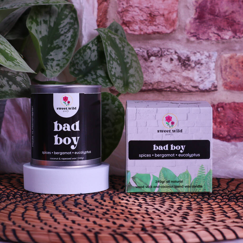 Candle Bad Boy Spices • Bergamot • Eucalyptus, 1 of 4