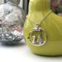 Personalised Sterling Silver Magical Wonderland Christmas Necklace With Initial Star, thumbnail 10 of 12