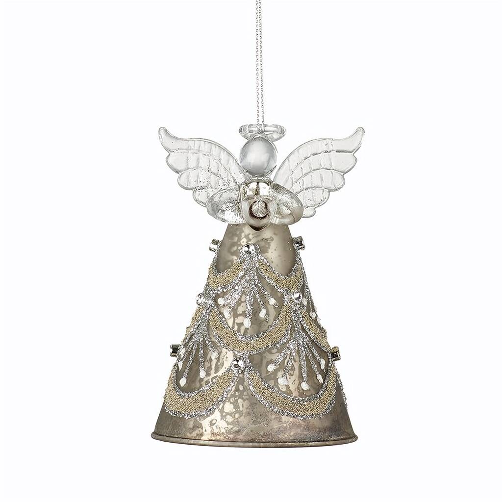 Glass Angel Christmas Tree Ornament By Life Of Luxury