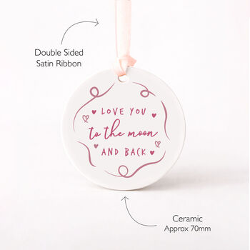 Valentines Day Moon And Back Bottle Tag – Custom Keepsake Gift, 4 of 8