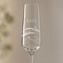 Personalised Spiral Champagne Flute With Crystals, thumbnail 2 of 7