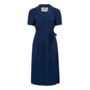 Peggy Dress In French Navy Vintage 1940s Style, thumbnail 1 of 2