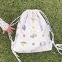 Personalised Safari Print Children's Drawstring Bag, thumbnail 3 of 5