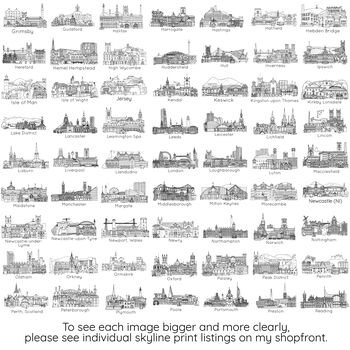 Personalised Graduation Skyline Greetings Card, 6 of 8
