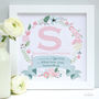 Personalised New Baby Framed Initial Print, thumbnail 7 of 9