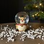 Reindeer Mini Snow Globe Christmas Decoration, thumbnail 1 of 2