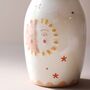 Sun And Moon Face Ceramic Posy Vase, thumbnail 5 of 6