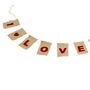 Love Hearts Bunting I Love You, thumbnail 2 of 8