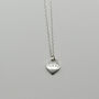 Sterling Silver 'Mummy' Engraved Heart Charm Necklace, thumbnail 4 of 7