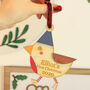 Personalised Wooden Robin Tree Decoration, thumbnail 2 of 4