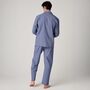 Men's 'Navy Paisley' Crisp Cotton Pyjama Set, thumbnail 3 of 4