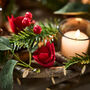 Winter Roses Christmas Candle Holder, thumbnail 5 of 6