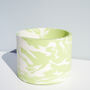Handmade Sage Green And White Marble Plant Pot, thumbnail 5 of 6