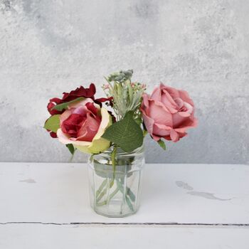 Artificial Garden Rose Celebration Bouquet, 4 of 6