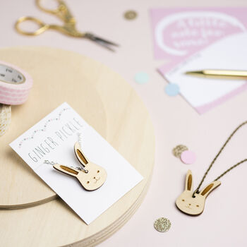 Wooden Bunny Rabbit Necklace, 3 of 12