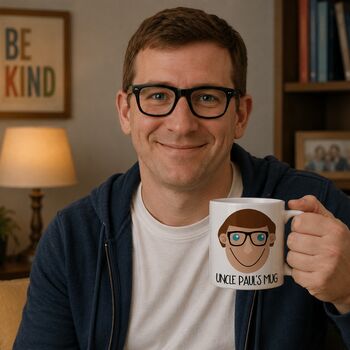 Personalised Gift For Uncle Face Mug, 2 of 9