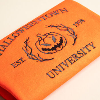 Halloween Town University Embroidered Sweatshirt, 5 of 5