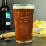 Personalised World's Best Pint Glass, thumbnail 1 of 7