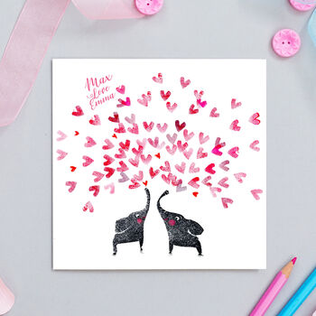 Elephant Valentine Card, 3 of 6