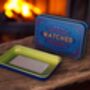 Match Tin Fireside Storage Box Candle Incense Stocking Filler In Sage Green, thumbnail 4 of 6