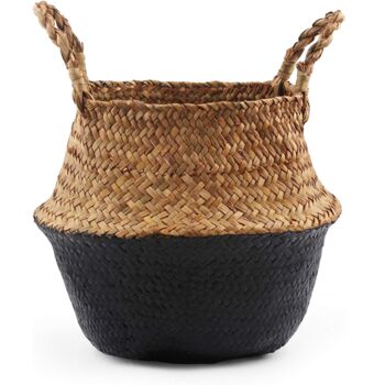 Woven Seagrass Belly Basket For Storage Laundry Picnic, 7 of 7