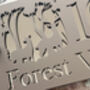 Personalised Deer In Forest House Acrylic Number Sign, thumbnail 6 of 7