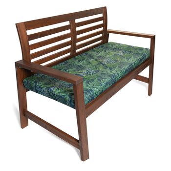 Ferns Floral Water Resistant Garden Bench Seat Pad, 3 of 6