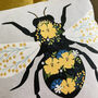 Floral Bee Cushion, thumbnail 4 of 4