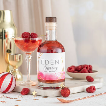 Raspberry Gin With Personalised Gift Tube Box, 2 of 6