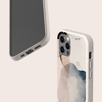 Grey Watercolour Biodegradable Phone Case, 3 of 7