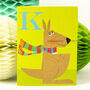 Mini K For Kangaroo Card, thumbnail 1 of 5
