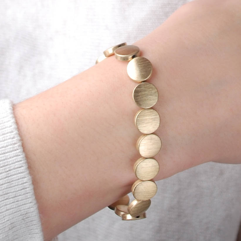 Personalised Small Disc Bracelet By Penelopetom