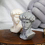 Large David Head Statue Soy Wax Candle, thumbnail 6 of 7