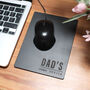 Personalised Initials Mini Vintage Leather Mouse Mat, thumbnail 11 of 12