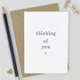 'Thinking Of You' Sympathy Card, thumbnail 2 of 3
