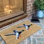Flying Duck Doormat And Boot Brush Set, thumbnail 1 of 8