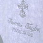 Personalised White Christening Blanket For Baby, thumbnail 5 of 10