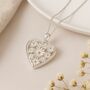 Personalised Sterling Silver Daisy Heart Locket, thumbnail 2 of 5