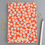 Floral In Red Perfect Bound A5 Notebook, thumbnail 2 of 5